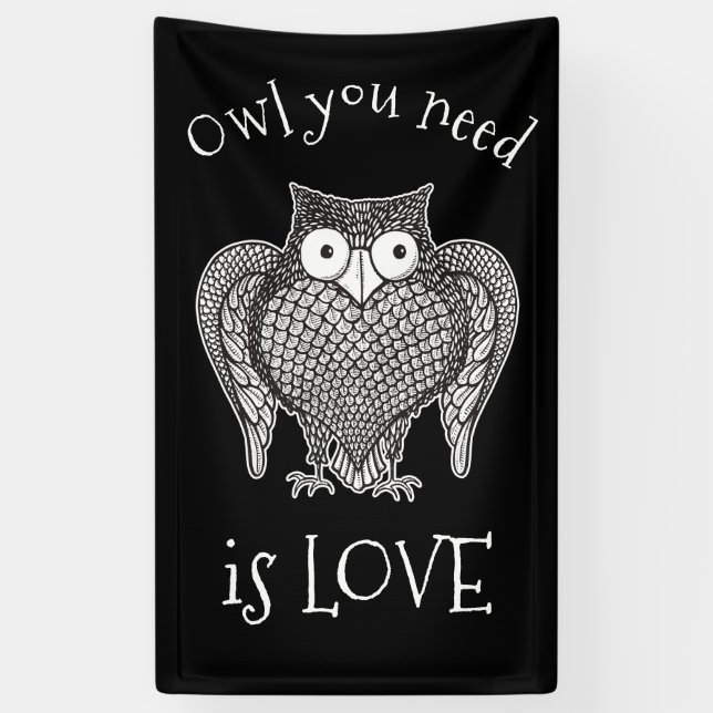 Owl you Need Banner (Vertical)