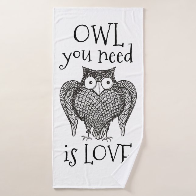 Owl you Need Bath Towel Set (Bath Towel)