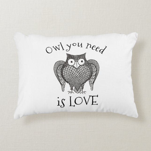 Owl you Need Decorative Cushion (Front)