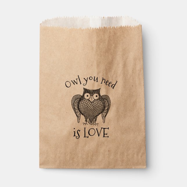 Owl you Need Favour Bags (Front)