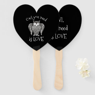 Owl you Need Hand Fan