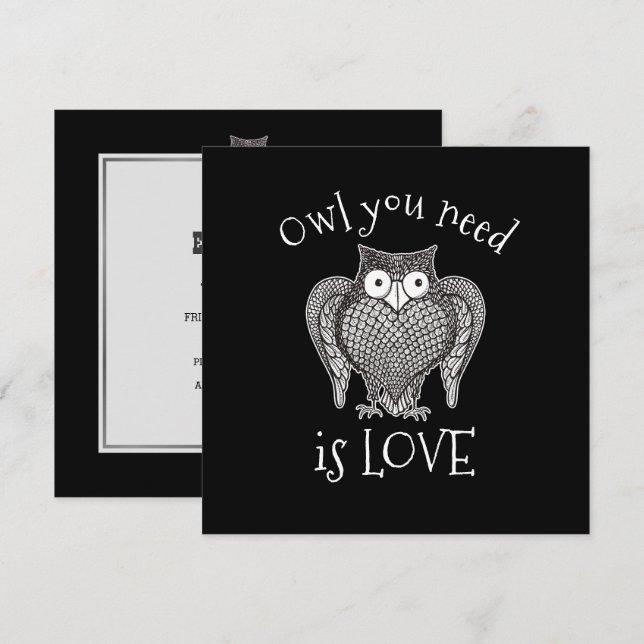 Owl you Need Invitation (Front/Back)