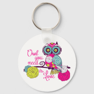 Owl you need is love key ring