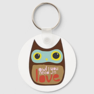 Owl you need is love keychain