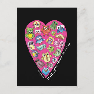"Owl You Need is Love" Postcard #3