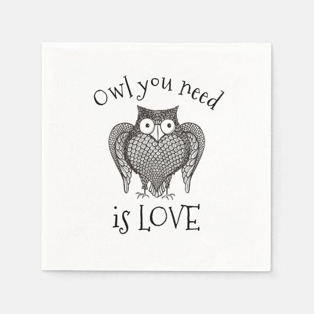 Owl you Need Napkin (Front)
