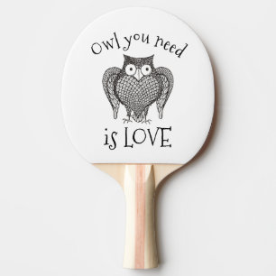 Owl you Need Ping Pong Paddle