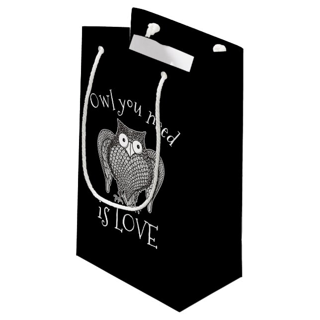 Owl you Need Small Gift Bag (Back Angled)