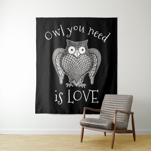 Owl you Need Tapestry (In Situ)