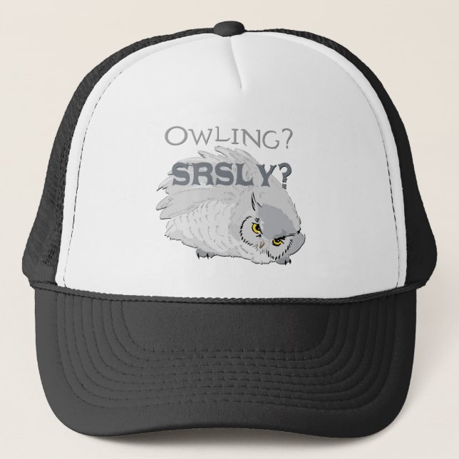 Owling Seriously Trucker Hat (Front)