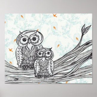 Owls 25 Print
