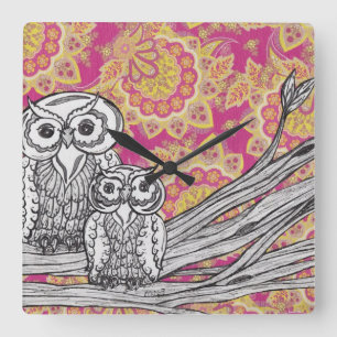 Owls 36 Clock