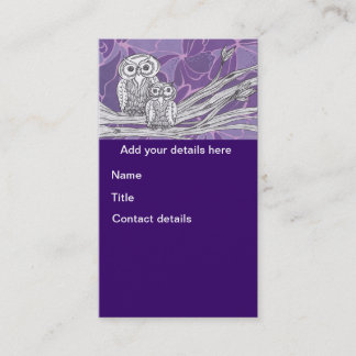 Owls 9 business cards