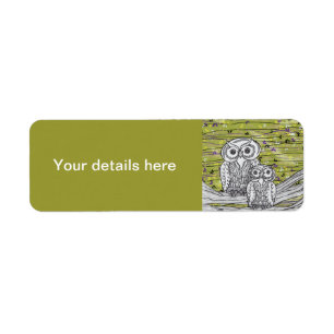 Owls and Butterflies 2 Labels