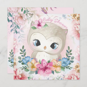 Owls Baby Shower Invitation