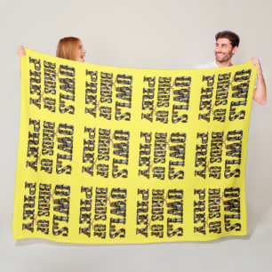 Owls Birds Of Prey,   Fleece Blanket