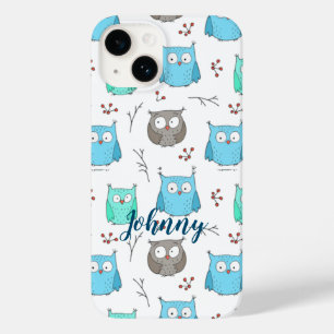 Owls & Branches Pattern Case-Mate iPhone Case