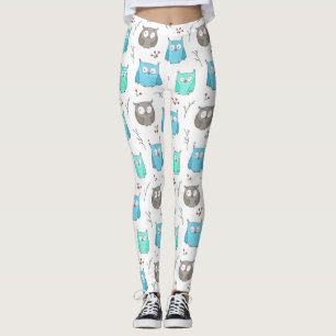 Owls & Branches Pattern Leggings
