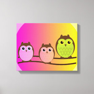 Owls Canvas Print