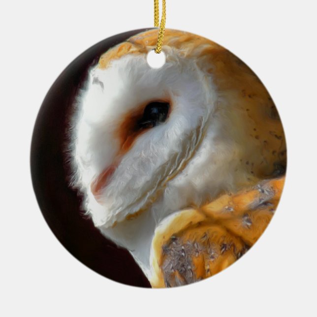 OWLS CERAMIC TREE DECORATION (Front)