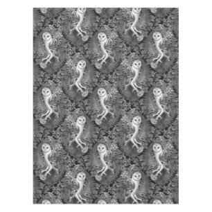 Owls, ferns, oak and berries 4 tablecloth