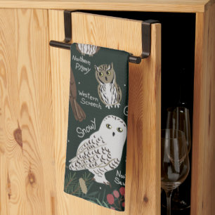 Owls found in Alaska Kitchen Towel