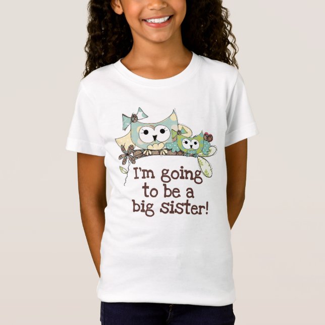 Owls Future Big Sister T-Shirt (Front)