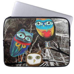 Owls Gothic Electronics Bag Sleeve