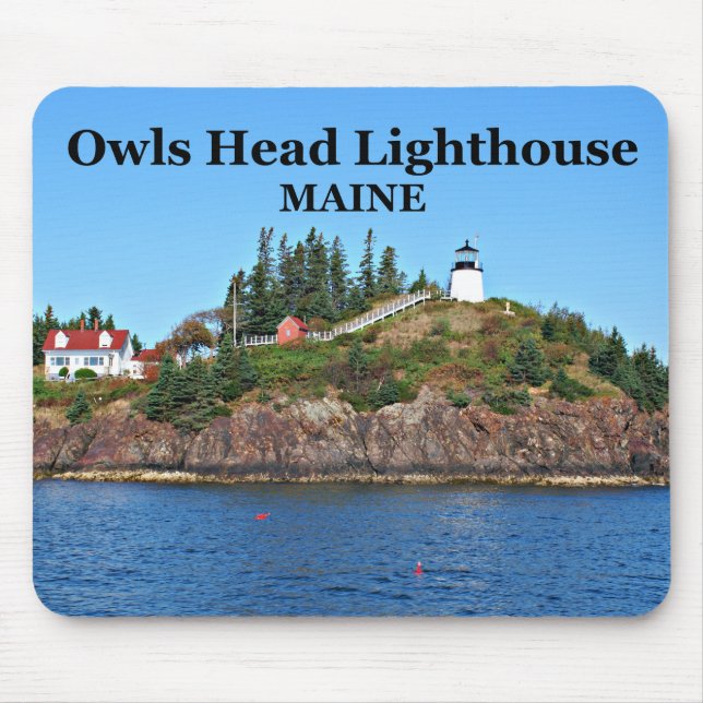 Owls Head Lighthouse, Maine Mousepad (Front)