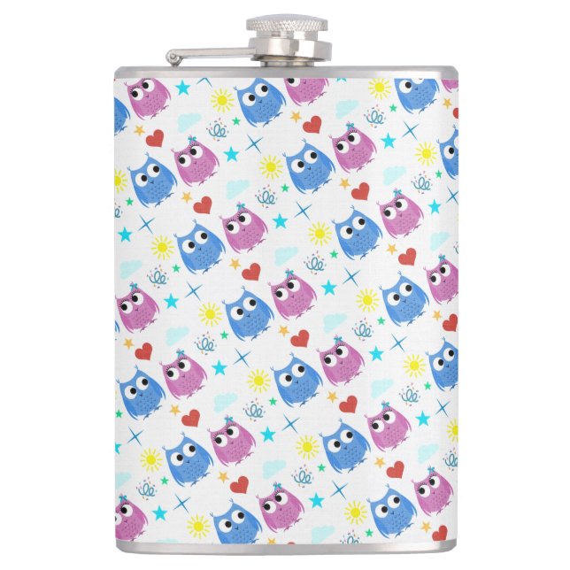 Owls Hip Flask (Front)