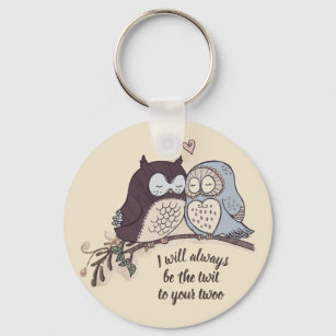 Owls in Love Twit Twoo Key Ring