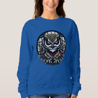 Owls in Round Windows Sweatshirt