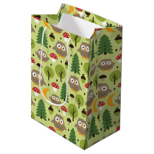 Owls In The Forest Medium Gift Bag