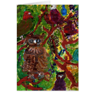 Owls in trees, #2