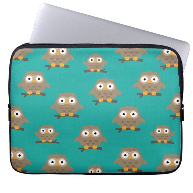 Owls Laptop Sleeve (Front)