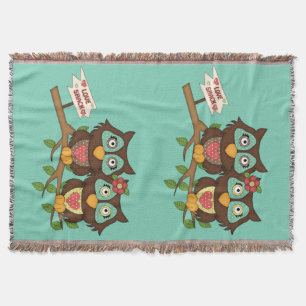 Owls Love design Blanket