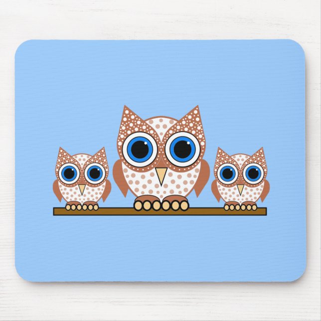 owls mouse pad (Front)