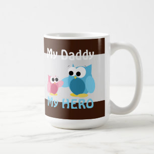 Owls - My Daddy, My HERO - Father's Day Mug
