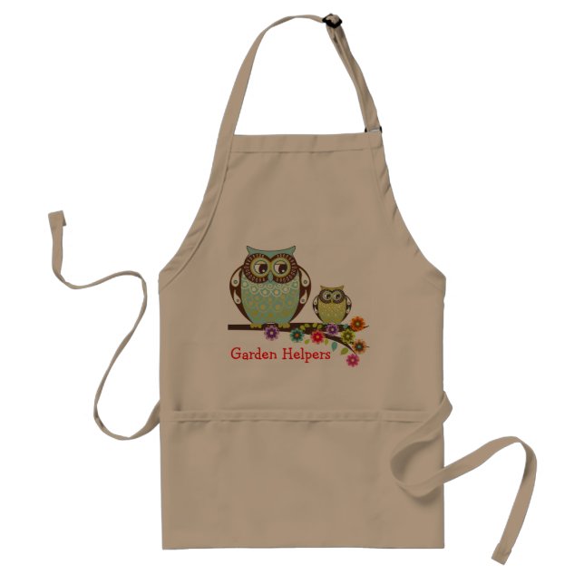 Owls On Tree Branch Apron (Front)