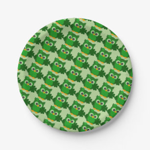 Owls Paper Plate