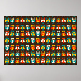 Owls Pattern 1 Print