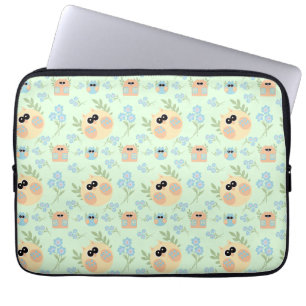 owls pattern laptop sleeve