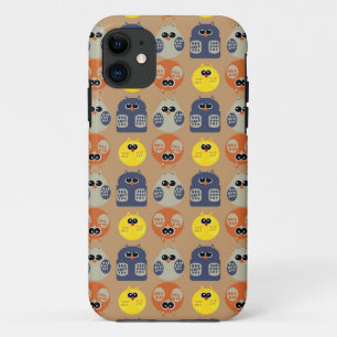 owls patterns Case-Mate iPhone case