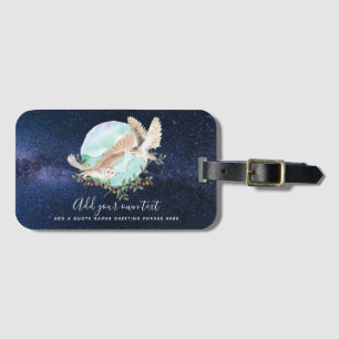 Owls Personalised Luggage Tag