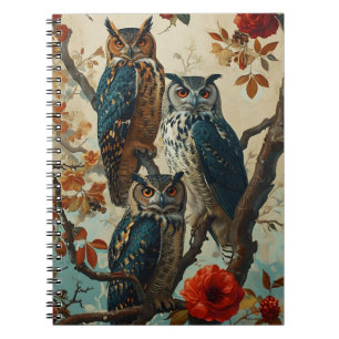 Owls Vintage Notebook
