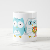 Owls Wedding Bride and Groom Newlywed Couple