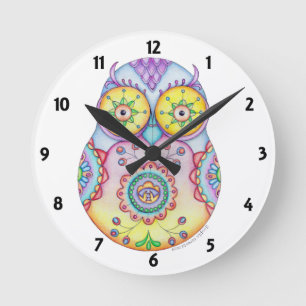 Owlushka Bright Eyes Clock
