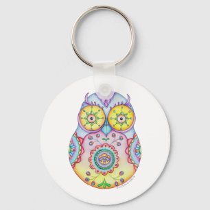 'Owlushka' Bright Eyes Key Ring