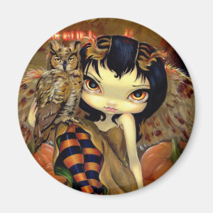 "Owlyn in Autumn" Magnet