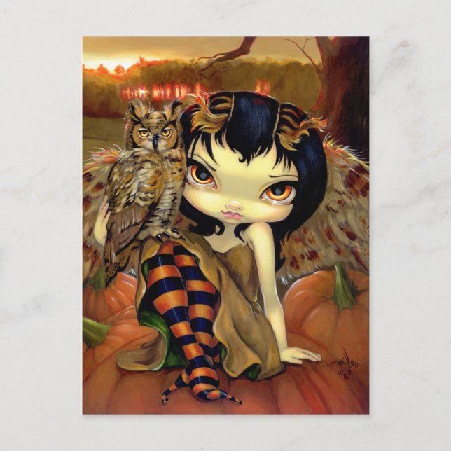 "Owlyn in Autumn" Postcard (Front)